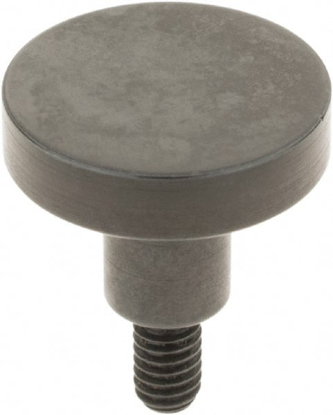 SPI - #4-48, 1/2" Ball Diam, Steel Flat Contact Point - 3/8" Contact Point Length, Use with Dial Indicators - Exact Tooling