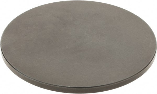 SPI - #4-48, 2-1/2" Ball Diam, Black Oxide Steel Flat Button Contact Point - 1/4" Contact Point Length, Use with Dial Indicators - Exact Tooling