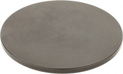 SPI - #4-48, 2-1/2" Ball Diam, Black Oxide Steel Flat Button Contact Point - 1/4" Contact Point Length, Use with Dial Indicators - Exact Tooling