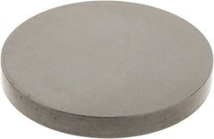 SPI - #4-48, 1" Ball Diam, Black Oxide Steel Flat Button Contact Point - 1/8" Contact Point Length, Use with Dial Indicators - Exact Tooling