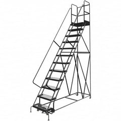 TRI-ARC - Rolling & Wall Mounted Ladders & Platforms Type: Rolling Warehouse Ladder Style: Rolling Platform Ladder - Exact Tooling