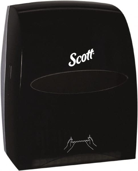 Scott - Hands Free, Plastic Paper Towel Dispenser - 16.13" High x 12.63" Wide x 10.2" Deep, 1 Roll, Smoke (Color) - Exact Tooling