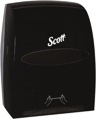Scott - Hands Free, Plastic Paper Towel Dispenser - 16.13" High x 12.63" Wide x 10.2" Deep, 1 Roll, Smoke (Color) - Exact Tooling