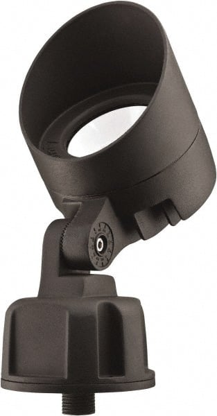 Lithonia Lighting - 1 Head, 120-277 Volt, 11.3 Watt, LED Floodlight Fixture - Knuckle Mount, Aluminum Housing - Exact Tooling