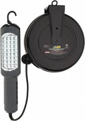Value Collection - 120 Volt, 1,440 Watt, Electric, LED Portable Drop Light Work Light - 30' Cord, 1 Head, 450 Lumens, ABS - Exact Tooling