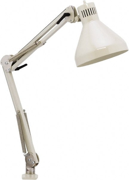 O.C. White - 43 Inch, Spring Suspension, Clamp on, LED, Shadow White, General Purpose Task Light - 250 Watt, 120 Volt, Nonmagnifying - Exact Tooling