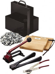 Nifty Products - 200' Long x 3/4" Wide, Ribbon Wound Coil Steel Strapping - 1,765 Lb Capacity, 0.02" Thick - Exact Tooling