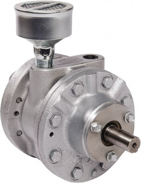 Gast - 5-1/4 hp Reversible Face Air Actuated Motor - 0:00 Gear Ratio, 2,500 Max RPM, 1-1/2" Shaft Length, 3/4" Shaft Diam - Exact Tooling