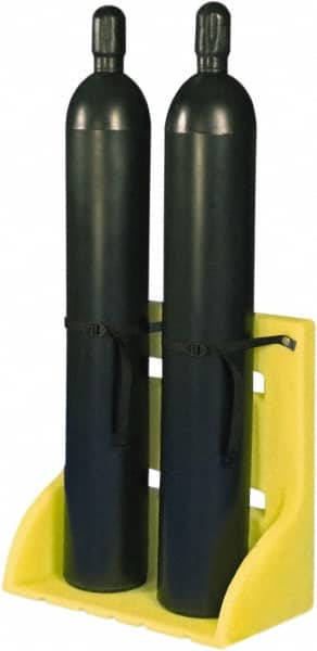 Enpac - Gas Cylinder Carts, Racks, Stands & Holders Type: Two Cylinder Wall/Floor Stand Fits Cylinder Diameter: 11-3/8 (Inch) - Exact Tooling