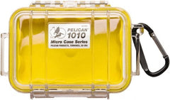 Pelican Products, Inc. - 4-1/16" Wide x 2-1/8" High, Clamshell Hard Case - Clear/Yellow, Polycarbonate - Exact Tooling