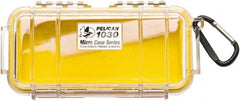 Pelican Products, Inc. - 3-7/8" Wide x 2-7/16" High, Clamshell Hard Case - Clear/Yellow, Polycarbonate - Exact Tooling