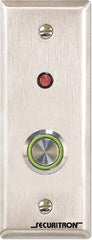 Securitron - Electromagnet Lock Accessory - Momentary Push Button - Request to Exit - Exact Tooling