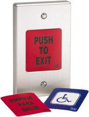 Linear - Electromagnet Lock Accessory - Momentary Push Button - Request to Exit - Exact Tooling