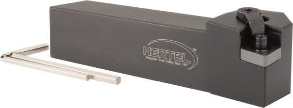 Hertel - MCLN, Left Hand Cut, 1-1/4" Shank Height x 1-1/4" Shank Width, Negative Rake Indexable Turning Toolholder - 6" OAL, CN..543 Insert Compatibility, Series Multi-Option - Exact Tooling