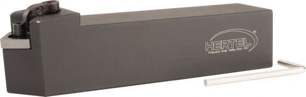 Hertel - MCKN, Right Hand Cut, 1" Shank Height x 1" Shank Width, Negative Rake Indexable Turning Toolholder - 5" OAL, CN..432 Insert Compatibility, Series Multi-Option - Exact Tooling