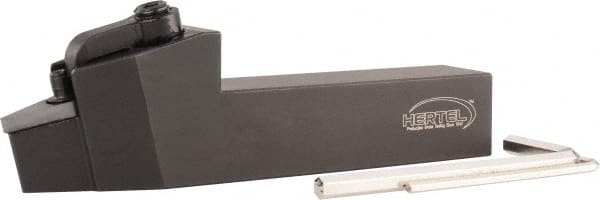 Hertel - MVVN, Neutral Cut, 1" Shank Height x 1" Shank Width, Negative Rake Indexable Turning Toolholder - 6" OAL, VN..432 Insert Compatibility, Series Multi-Option - Exact Tooling