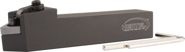 Hertel - MCRN, Right Hand Cut, 1" Shank Height x 1" Shank Width, Negative Rake Indexable Turning Toolholder - 6" OAL, CN..432 Insert Compatibility, Series Multi-Option - Exact Tooling