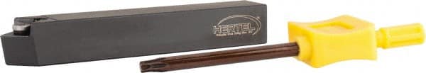 Hertel - SCMP, Neutral Cut, 1/2" Shank Height x 1/2" Shank Width, Positive Rake Indexable Turning Toolholder - 3-1/2" OAL, CP..32.52 Insert Compatibility - Exact Tooling