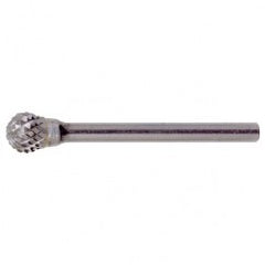 SD-42 Double Cut Solid Carbide Bur-Ball Shape - Exact Tooling