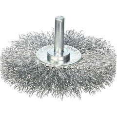 Vortec Pro 3″ Crimped Wire Wheel, Coarse Wire, 1/4″ Stem, Retail Pack - Exact Tooling