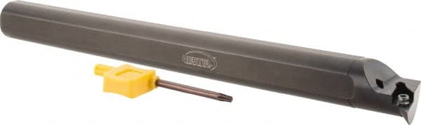 Hertel - 3/5" Min Bore Diam, 8" OAL, 1/2" Shank Diam, A08STLPR2 Indexable Boring Bar - 1-1/2" Max Bore Depth, TP.. 21.51 Insert, Screw-On Holding Method - Exact Tooling