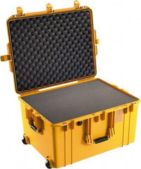 Pelican Products, Inc. - 20-21/32" Wide x 14-7/8" High, Aircase w/Foam & Wheels - Yellow - Exact Tooling