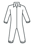 Micropourus Coverall w/ Zipper Front, Collar, Elastic Wrists & Ankles X-Large - Exact Tooling