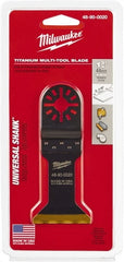 Milwaukee Tool - Rotary Multi-Material Blade - 1-3/4" Cutting Diam, TiAlN Finish, Use with Milwaukee Multi-Tool - Exact Tooling