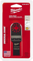 Milwaukee Tool - Rotary Multi-Material Blade - 3/4" Cutting Diam, Black Oxide Finish, Use with Milwaukee Multi-Tool - Exact Tooling