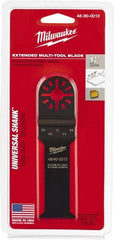 Milwaukee Tool - Rotary Multi-Material Blade - 1-1/4" Cutting Diam, Black Oxide Finish, Use with Milwaukee Multi-Tool - Exact Tooling