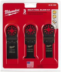 Milwaukee Tool - Rotary Multi-Material Blade - 1-1/4" Cutting Diam, Black Oxide Finish, Use with Milwaukee Multi-Tool - Exact Tooling