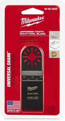 Milwaukee Tool - Rotary Multi-Material Blade - 1-1/4" Cutting Diam, Black Oxide Finish, Use with Milwaukee Multi-Tool - Exact Tooling
