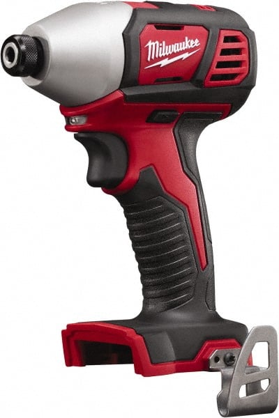 Milwaukee Tool - 18 Volt, 1/4" Drive, 125 Ft/Lb Torque, Cordless Impact Driver - Pistol Grip Handle, 2750 RPM, Lithium-Ion, Bare Tool - Exact Tooling