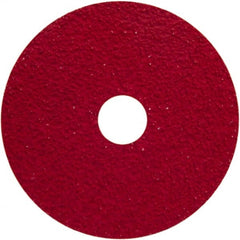 Norton - 60 Grit, 5" Disc Diam, 5/8-11 Center Hole, Type 29 Ceramic Alumina Flap Disc - 12,000 Max RPM, Fiberglass Backing, Arbor Attaching System, Coated - Exact Tooling