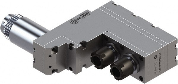 Command Tooling - 0.007" to 13/32" Capacity, 114mm Projection, Swiss Star, ER16 Collet Chuck - 177mm OAL, 34mm Shank Diam - Exact Tooling