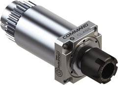 Command Tooling - 0.007" to 13/32" Capacity, 37mm Projection, Swiss Star, ER16 Collet Chuck - 100mm OAL, 34mm Shank Diam - Exact Tooling