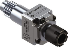 Command Tooling - 0.007" to 13/32" Capacity, 52mm Projection, Swiss Star, ER16 Collet Chuck - 98mm OAL, 22mm Shank Diam - Exact Tooling