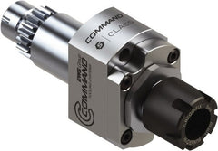 Command Tooling - 0.007" to 13/32" Capacity, 52mm Projection, Swiss Star, ER16 Collet Chuck - 96mm OAL, 22mm Shank Diam - Exact Tooling