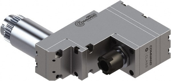 Command Tooling - 0.007" to 13/32" Capacity, 83mm Projection, Swiss Star, ER16 Collet Chuck - 146mm OAL, 34mm Shank Diam - Exact Tooling