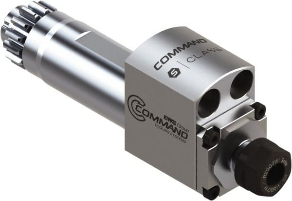 Command Tooling - 0.2mm to 7mm Capacity, 61mm Projection, Swiss Citizen, ER11 Collet Chuck - 128mm OAL, 25mm Shank Diam - Exact Tooling