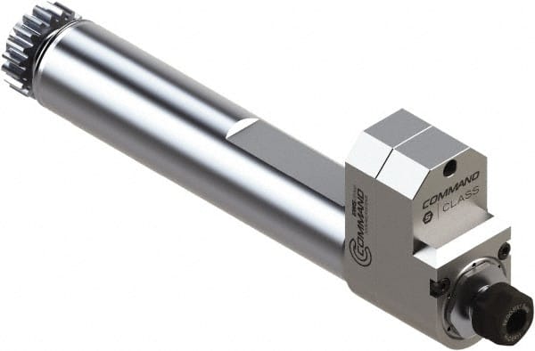 Command Tooling - 0.2mm to 7mm Capacity, 61mm Projection, Swiss Citizen, ER11 Collet Chuck - 224mm OAL, 32mm Shank Diam - Exact Tooling