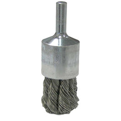 Vortec Pro 3/4″ Knot Wire End Brush, .020″ Steel Fill, 1/4″ Stem, Retail Pack - Exact Tooling