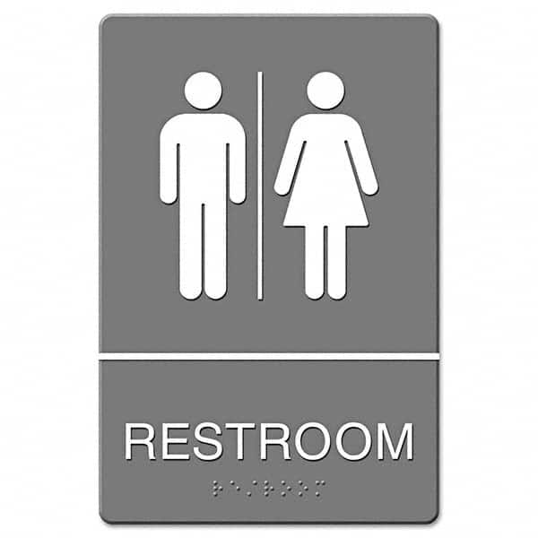 Headline Sign - Architectural Signs Type: ADA Location Markers Legend: Restroom - Exact Tooling
