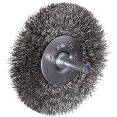 Vortec Pro 3″ Crimped Wire Wheel, .008″ Steel Fill, 1/4″ Stem, Retail Pack - Exact Tooling