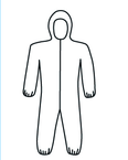 Micropourus Coverall w/ Zipper Front, Hood, Elastic Wrists & Ankles 3XL - Exact Tooling