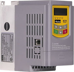 Parker - Three Phase, 230 Volt, 1/2 hp, Variable Frequency Drive - 3.15" Wide x 5.31" Deep x 5.43" High, IP20 - Exact Tooling