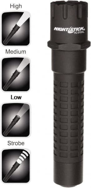 Bayco - LED Bulb, Industrial/Tactical Flashlight - Black Polycarbonate Body, CR123 Batteries - Exact Tooling