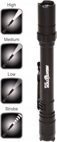 Bayco - LED Bulb, Industrial/Tactical Flashlight - Black Aluminum Body, AAA Batteries - Exact Tooling