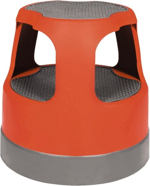 Cramer - 14-1/2" High, Red Scooter Stool - High Density Plastic, 300 Lb Capacity, Type IA Industry Rating - Exact Tooling