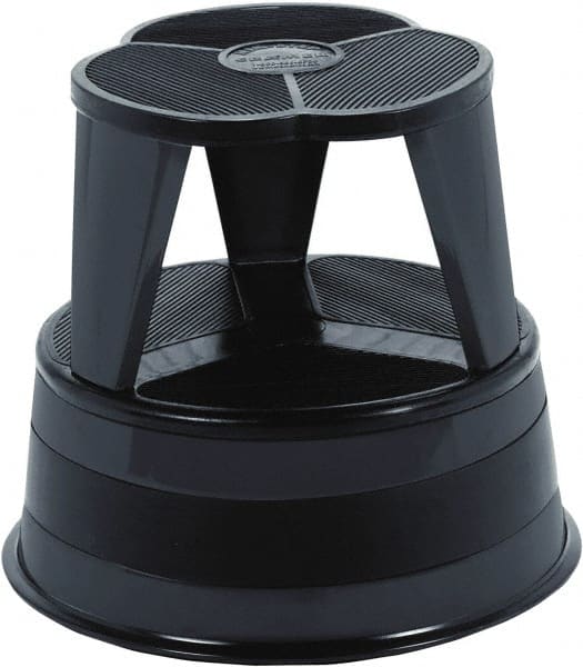 Cramer - 14-1/2" High, Black Step Stool - Steel, 350 Lb Capacity, Type 1AA Industry Rating - Exact Tooling